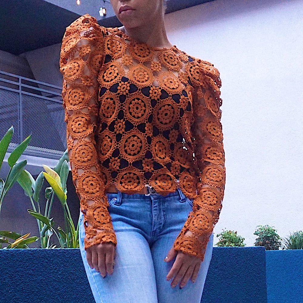 Blashe Cognac\ Burnt Orange Small Top